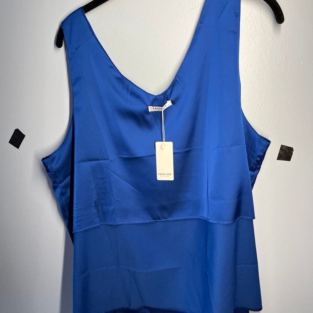 NWT NWT EKOUAER Tank Top Nikko Blue size 2XL